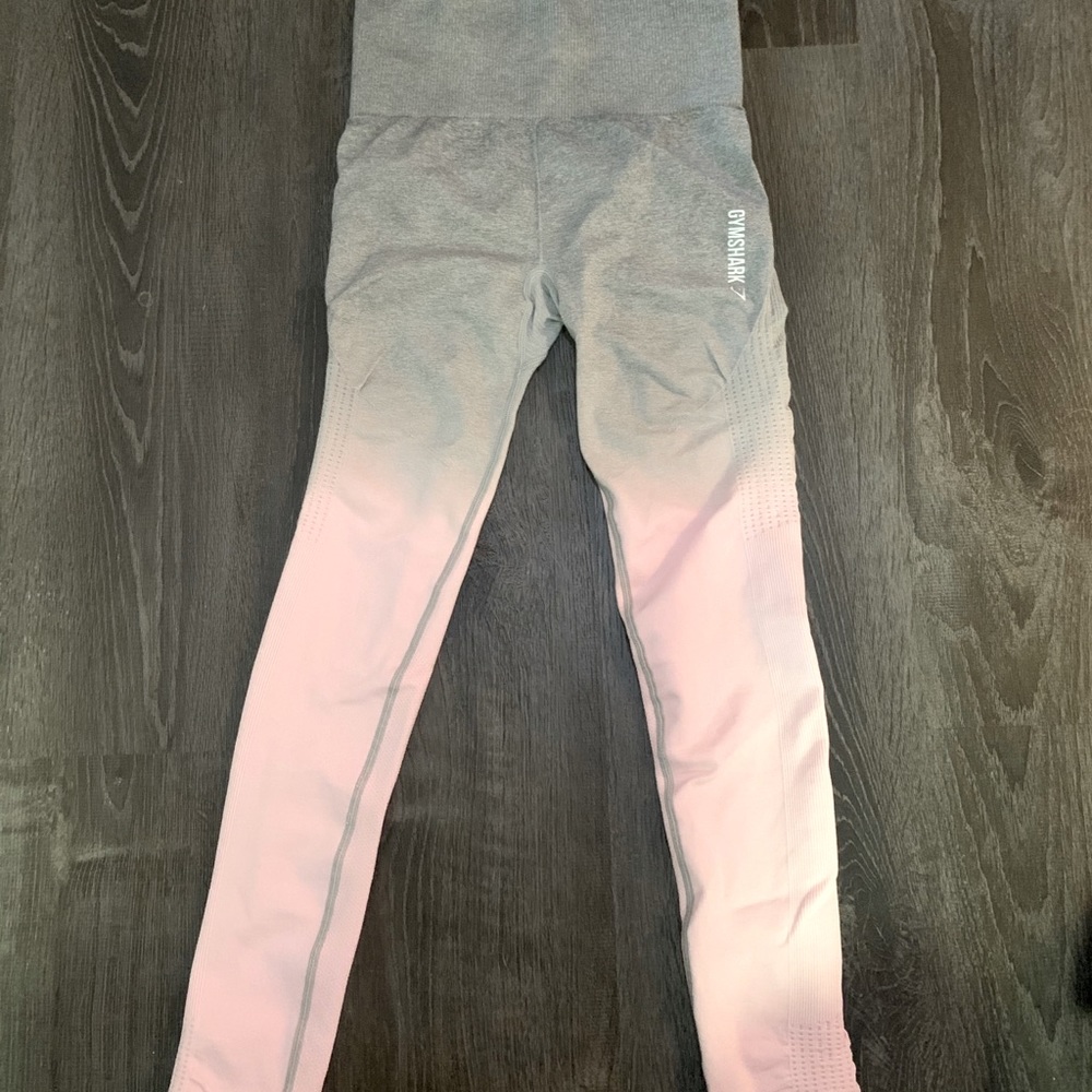 Pink/Gray Ombré compression pants